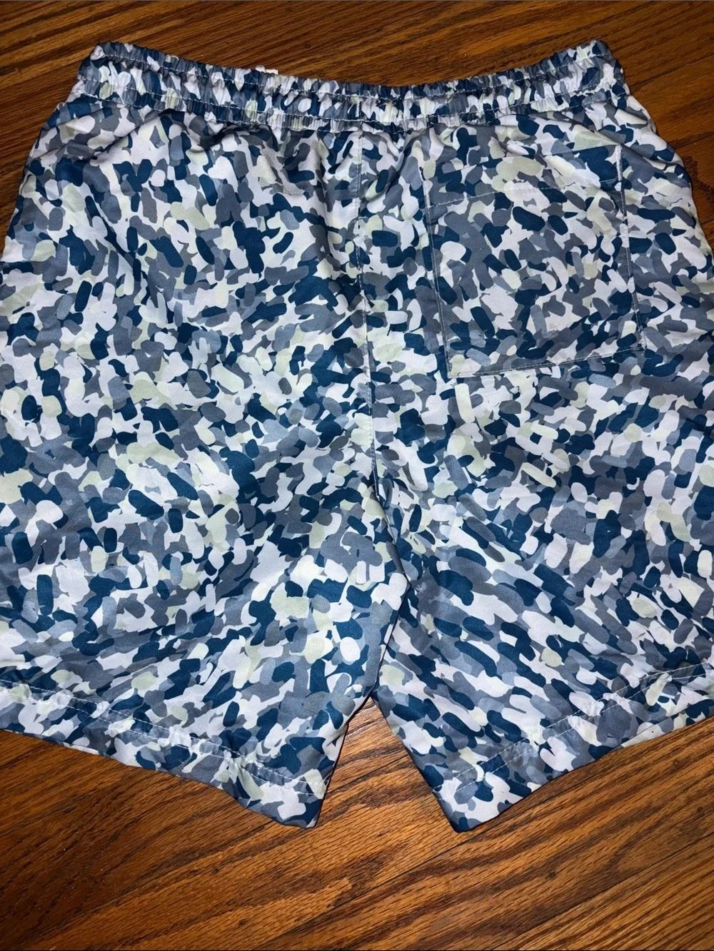Jordan Men's Blue & White Swim Trunks